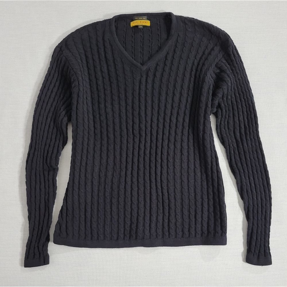 Zio Bari Cotton Cableknit Sweater